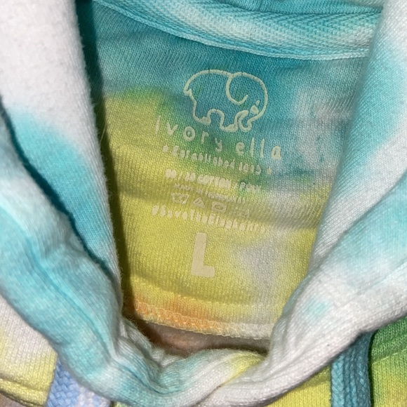 Rainbow Tie Dye Ivory Ella Sweatshirt - Picture 3 of 4